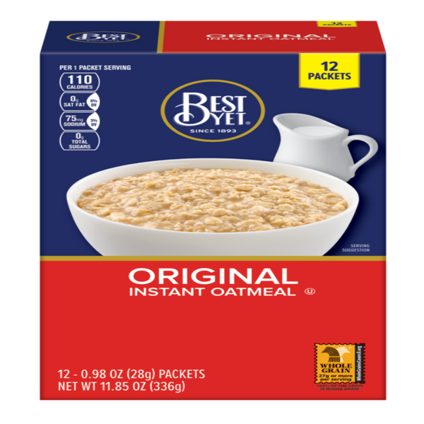 Image of Best Yet - Instant Oatmeal 11.8oz