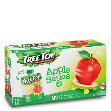 Bolsas TreeTop - Puré de manzana 12 unidades