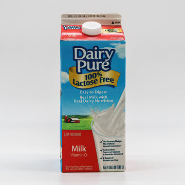 Dairy Pure - Leche entera lacto de medio galón