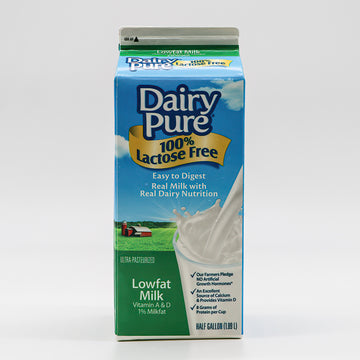 Lácteo puro - 1% de leche lacto de medio galón