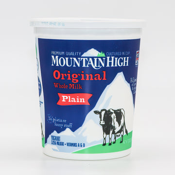 Mountain High - Entero, liso, 32 oz