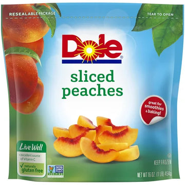 Dole Frozen - Melocotones en rodajas 16oz