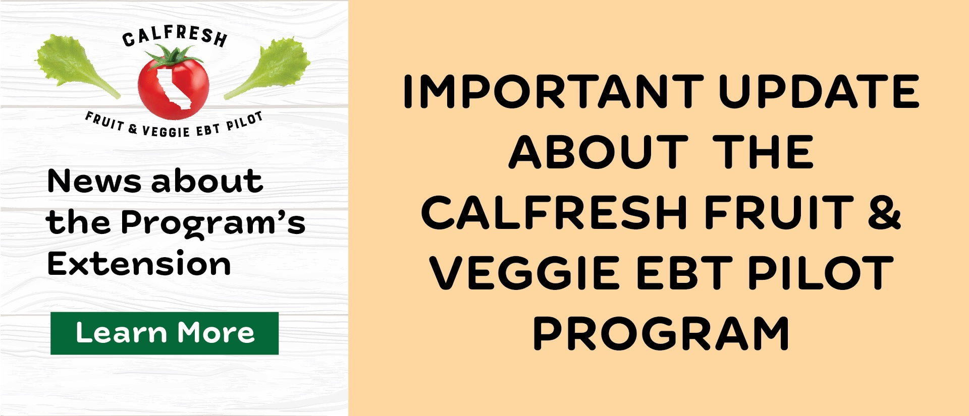 Calfresh Fruit & Vegetable Pilot Program