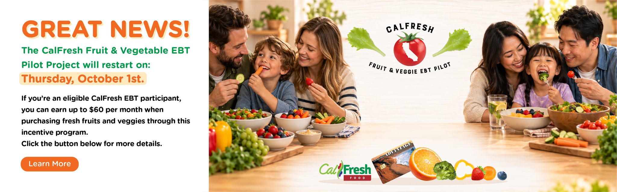 Calfresh F&V EBT Pilot Program