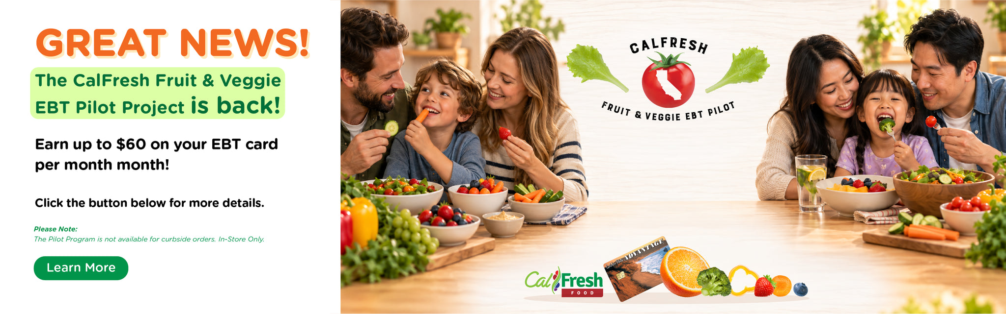 Calfresh F&V EBT Pilot Program