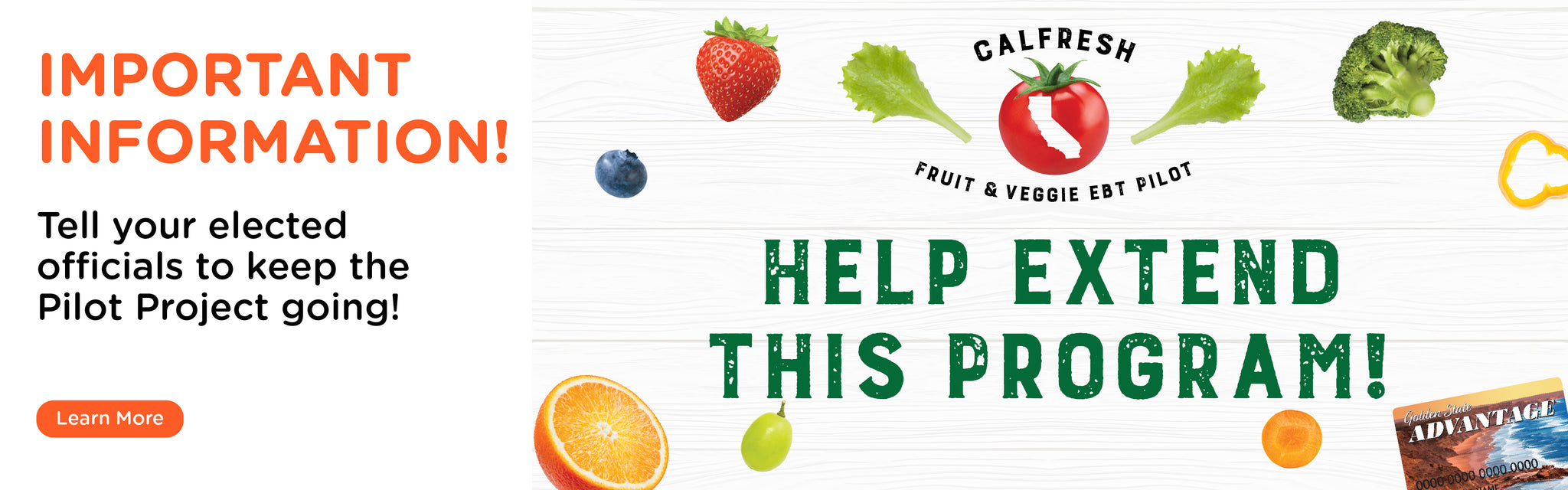 Calfresh F&V EBT Pilot Program