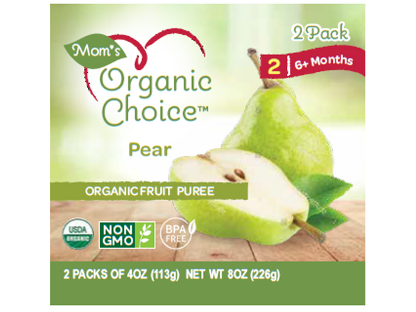 Image of Mom's Organic - Pear 4oz (2pk)