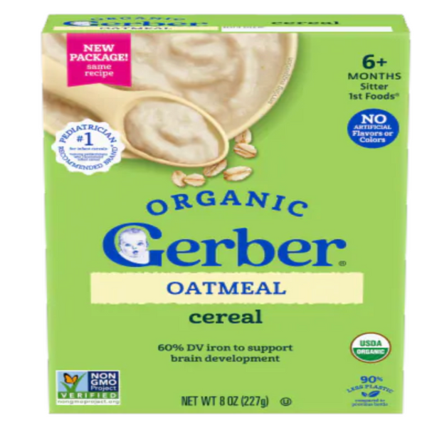 Image of Gerber - Organic Oatmeal 8oz