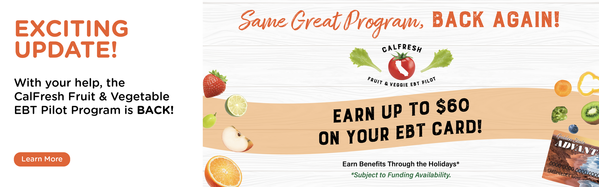 Calfresh F&V EBT Pilot Program