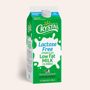 Crystal Creamery - 1% Lacto Half Gallon Milk