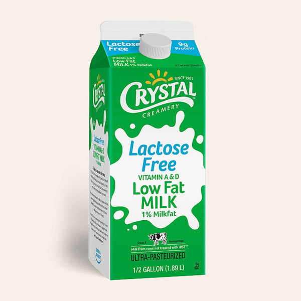 Image of Crystal Creamery - 1% Lacto Half Gallon Milk