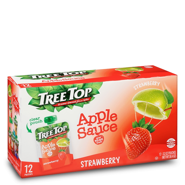 TreeTop Pouches - Apple/Strawberry 12pk