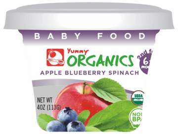Yummy - ORG Apple Blueberry Spinach 4oz