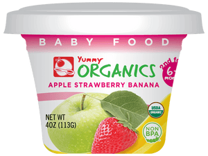 Yummy - ORG Apple Strawberry Banana 4oz (2pk)