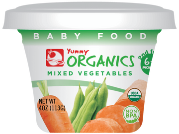 Yummy - ORG Mixed Vegetables 4oz (2pk)