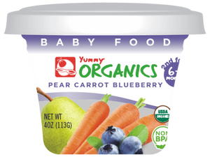 Yummy - ORG Pear Carrot Blueberry 4oz