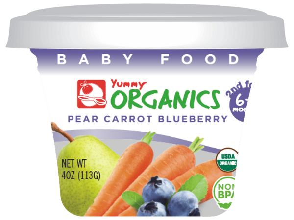 Image of Yummy - ORG Pear Carrot Blueberry 4oz
