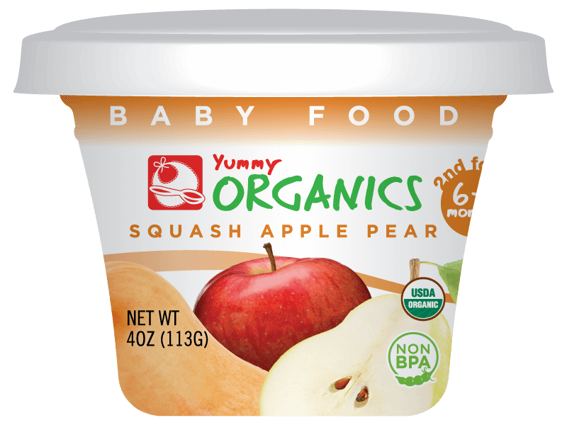 Yummy - ORG Squash Apple Pear 4oz