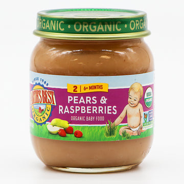 Earth's Best - ORG Pear/Raspberry 4oz