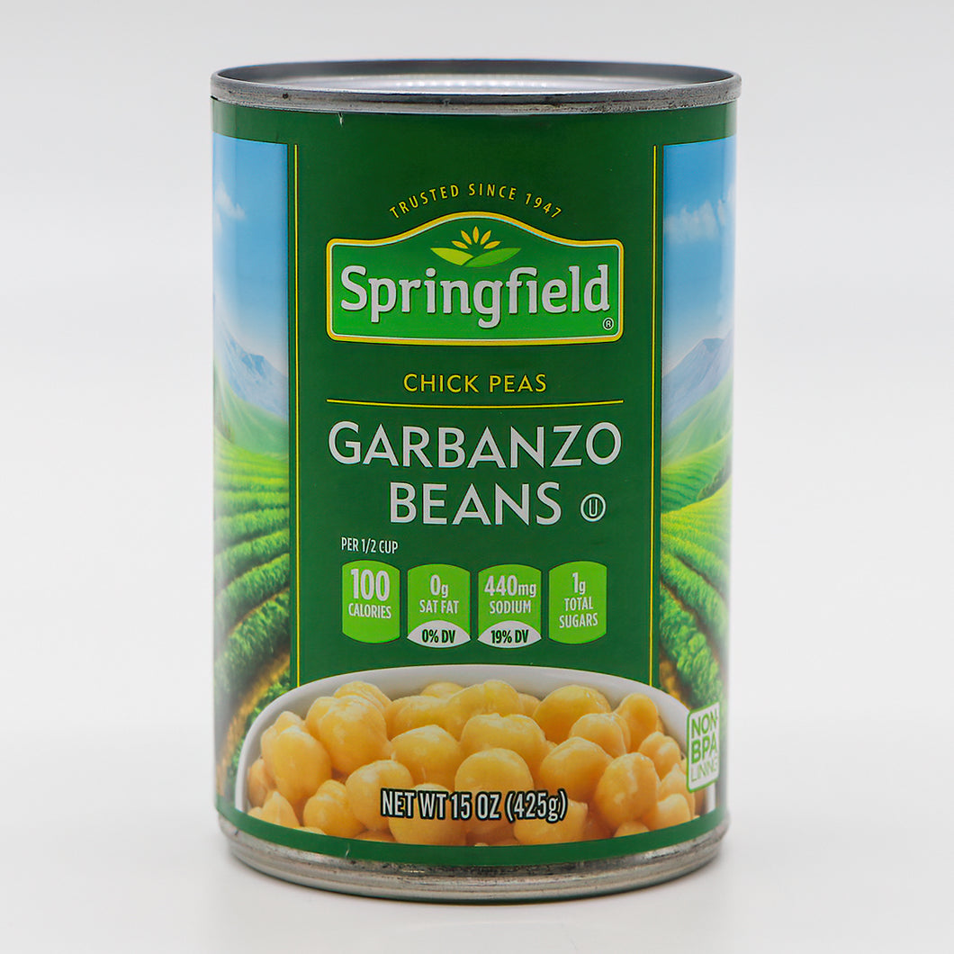 Springfield - Can Garbanzo Beans 15oz
