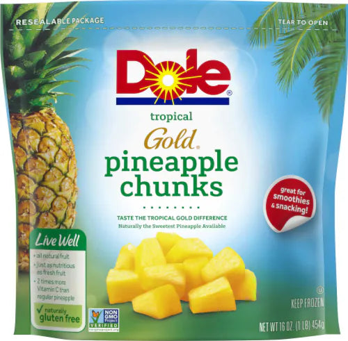 Dole Frozen - Pineapple Chunks 16oz
